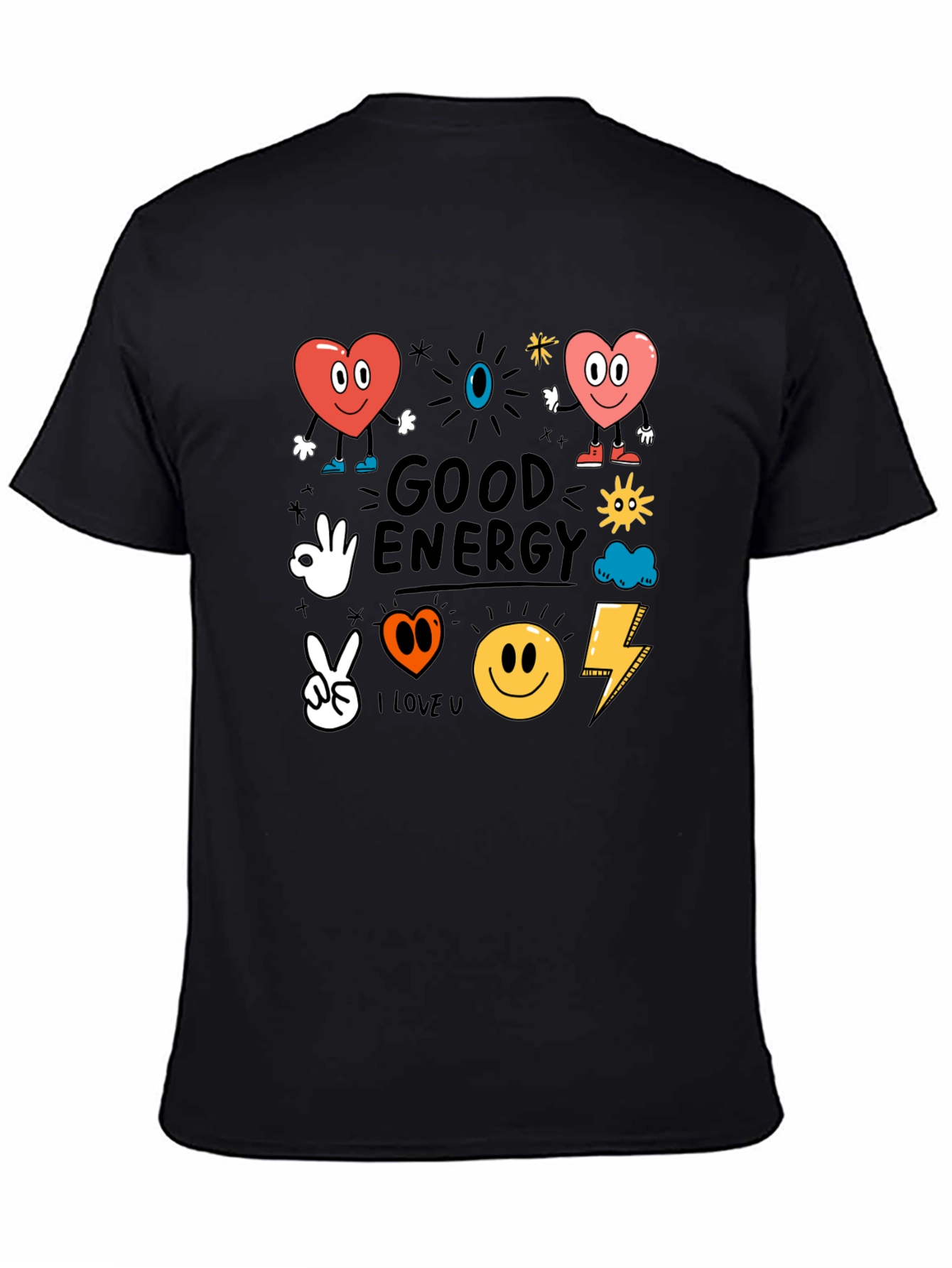 Good Energy Graphic Tee - Positive Vibes Shirt