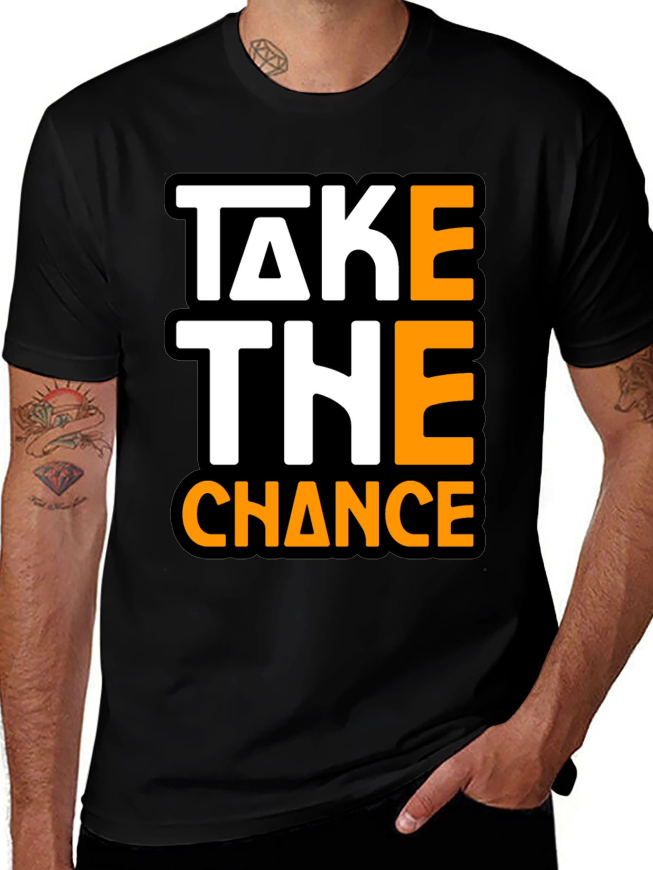Take The Chance Graphic Tee - Bold Statement Shirt