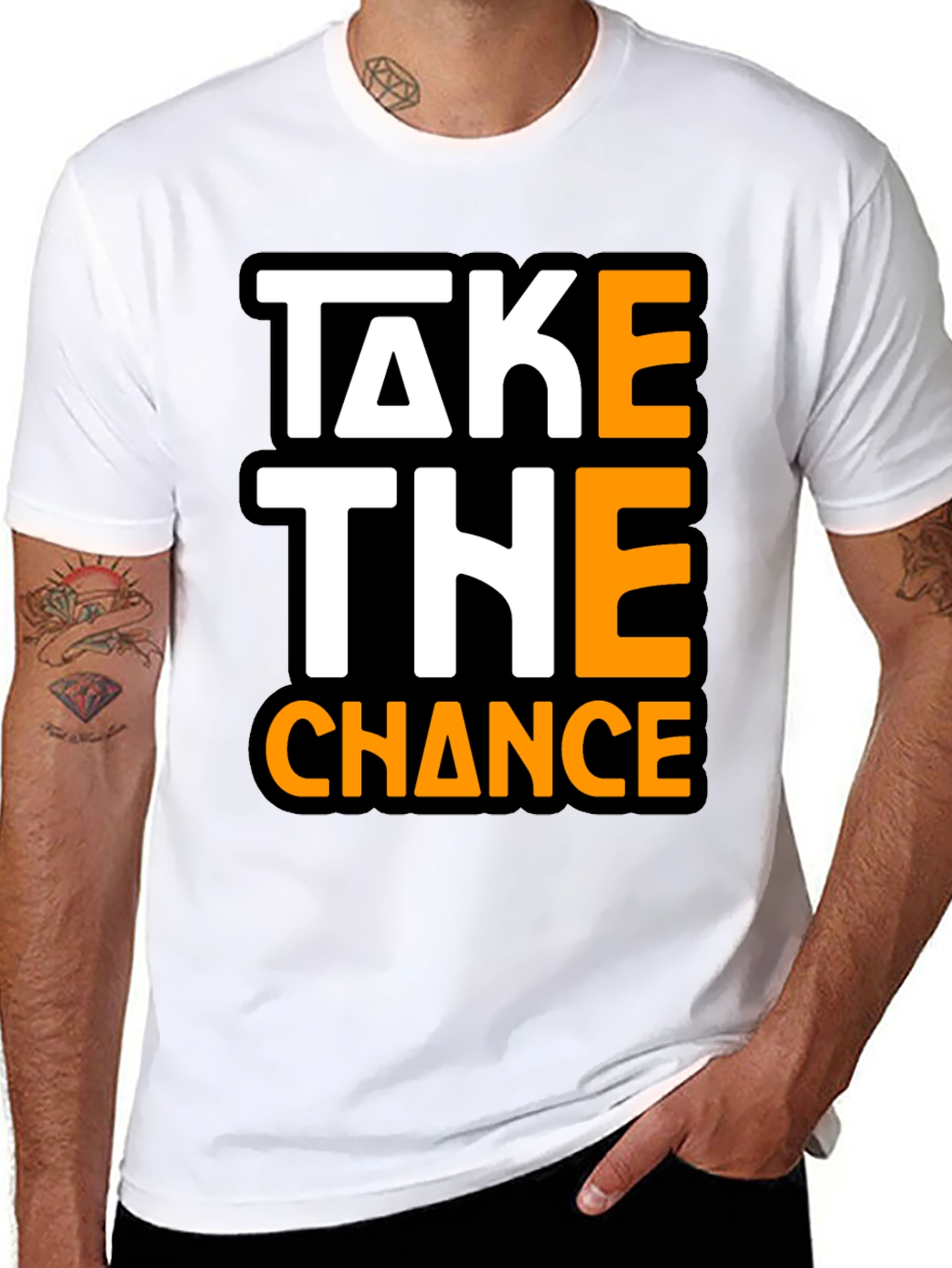 Take The Chance Graphic Tee - Bold Statement Shirt