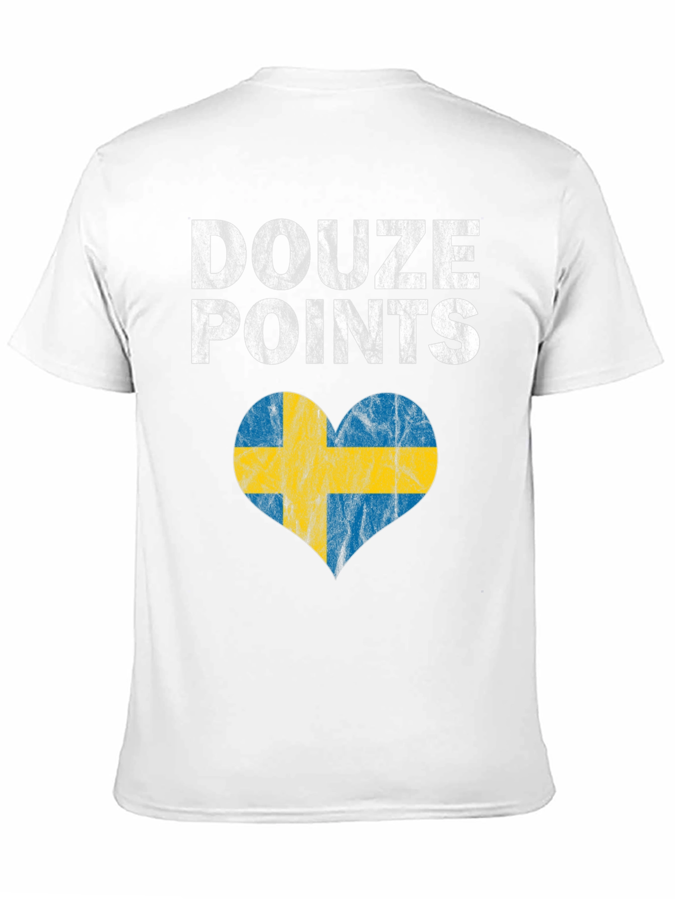 Douze Points Sweden Heart Flag T-Shirt