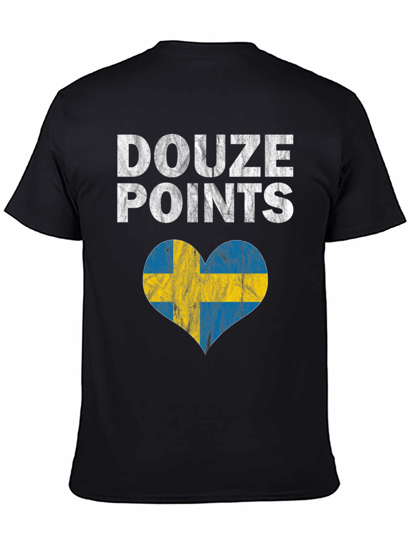 Douze Points Sweden Heart Flag T-Shirt