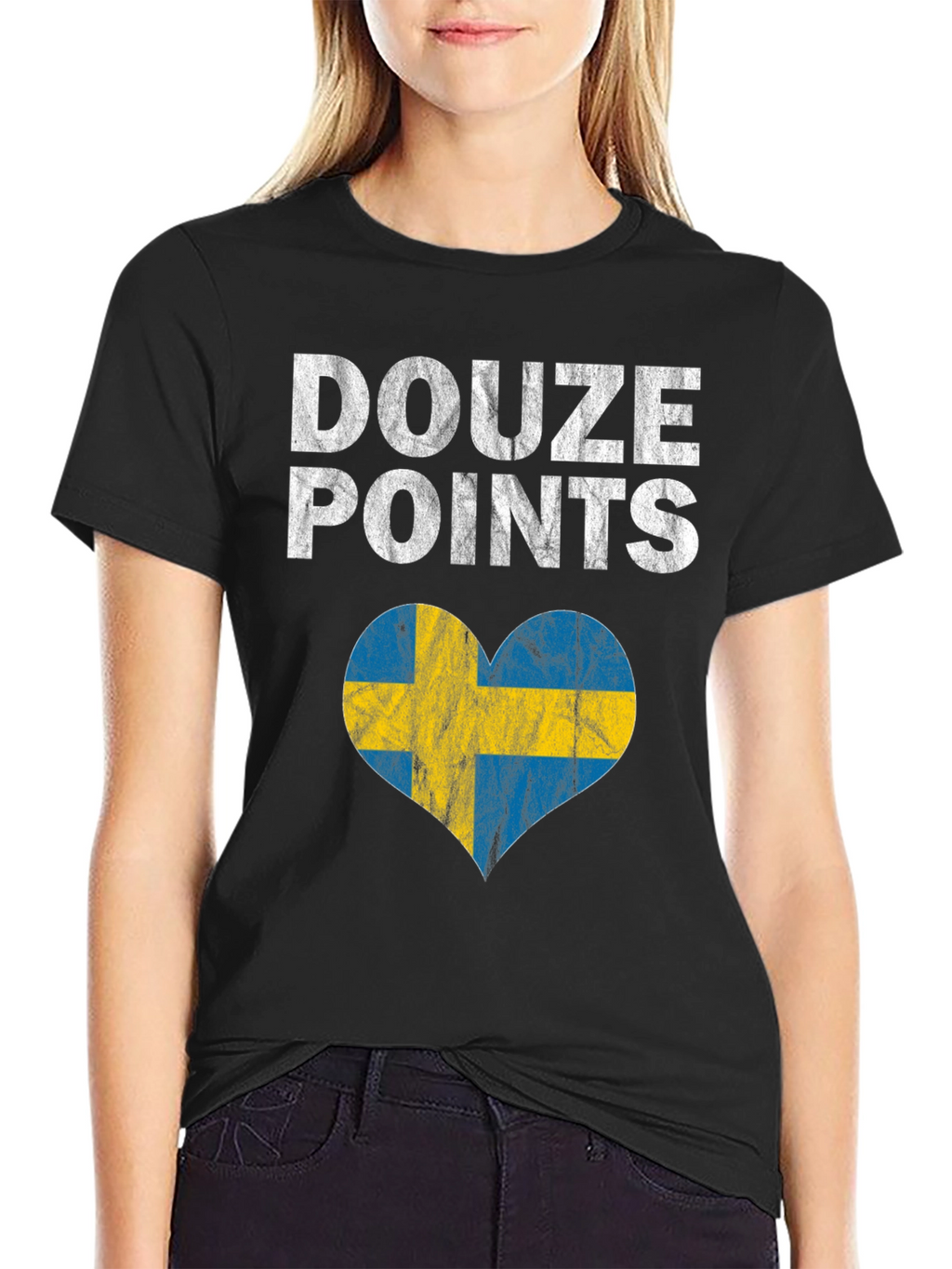 Douze Points Sweden Heart Flag T-Shirt