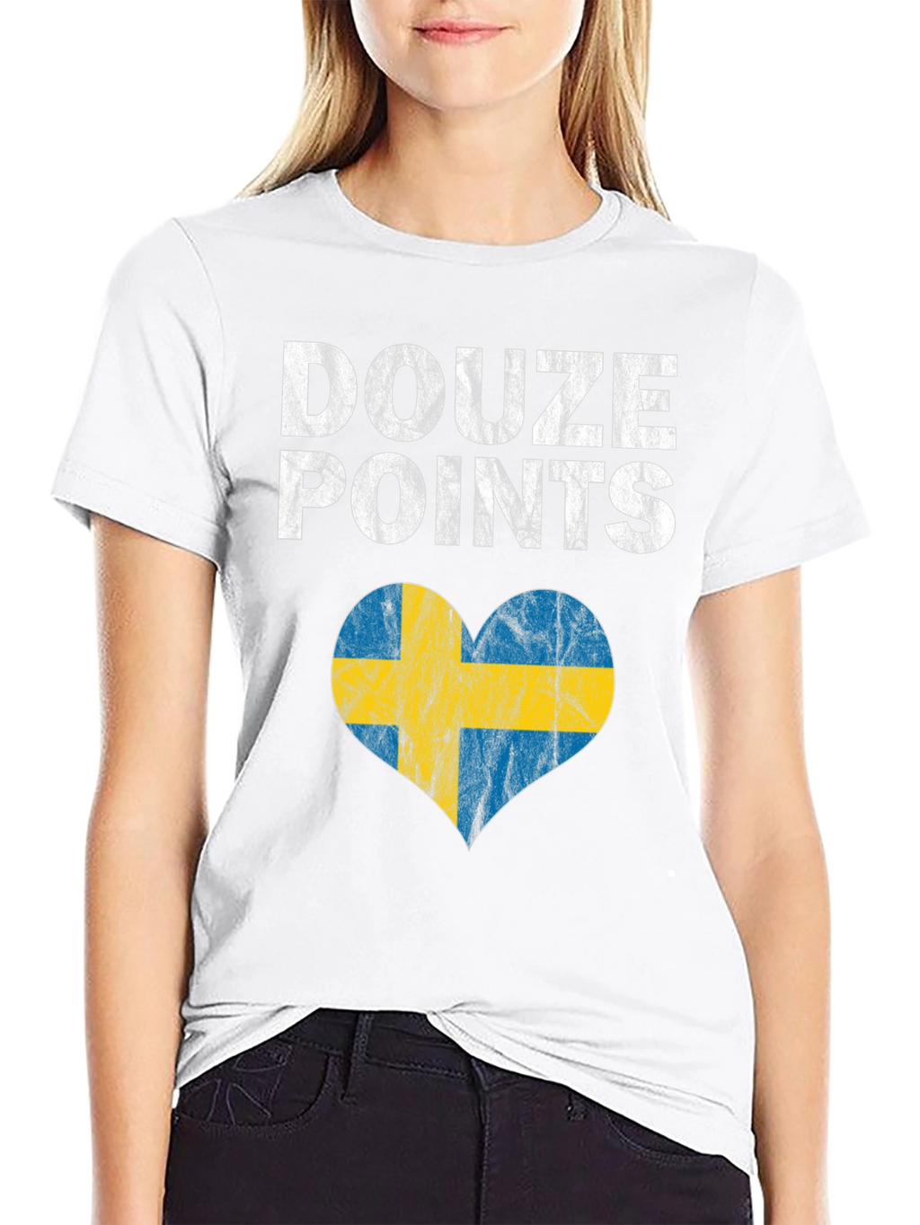 Douze Points Sweden Heart Flag T-Shirt