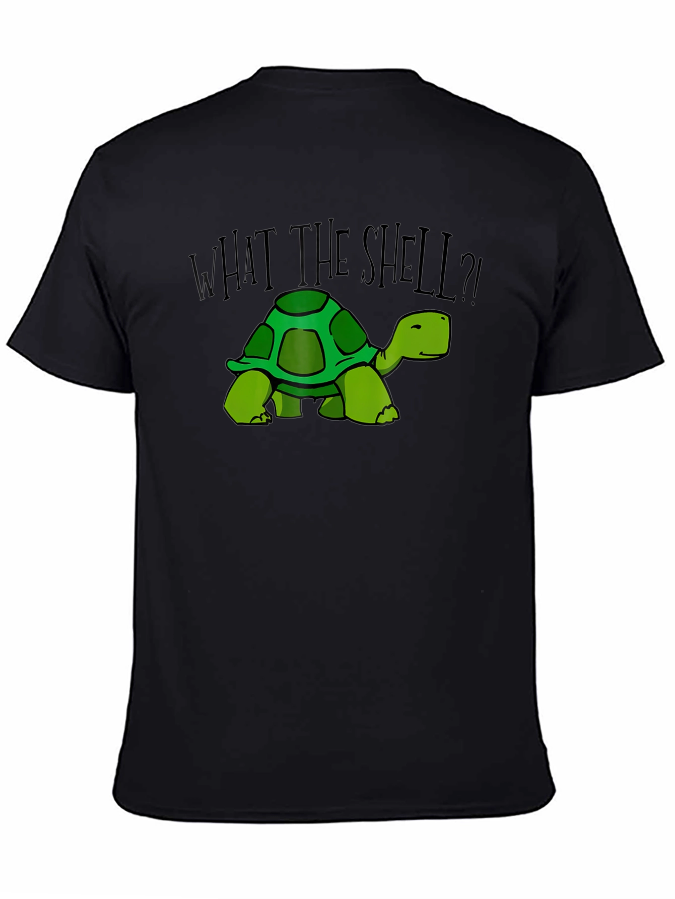 What the Shell? Turtle Graphic Tee - Black