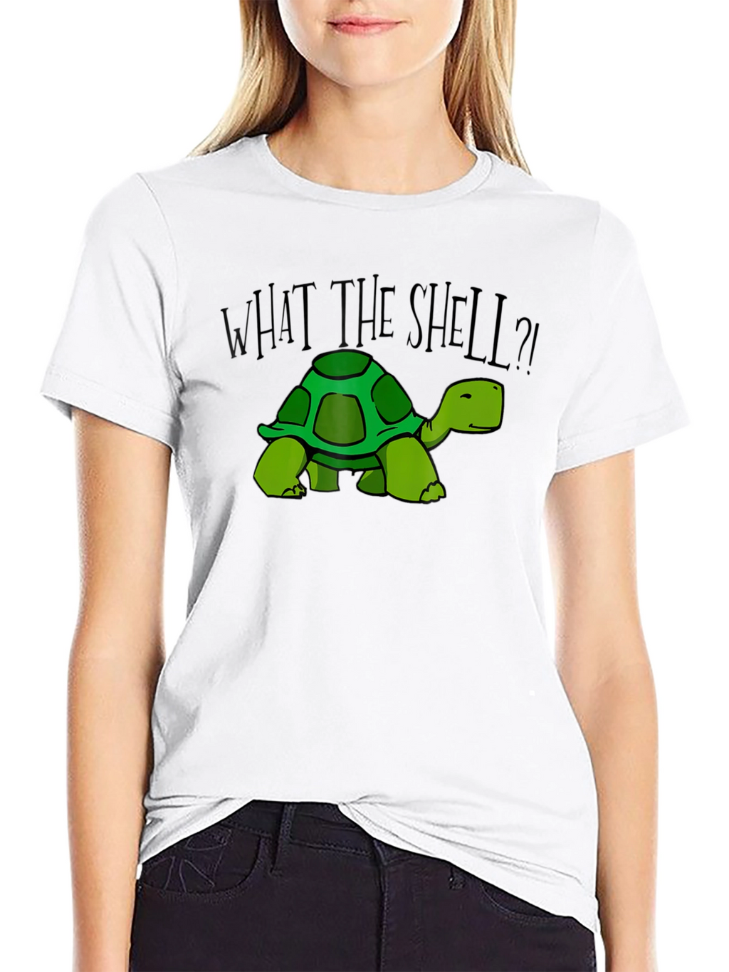 What the Shell? Turtle Graphic Tee - Black