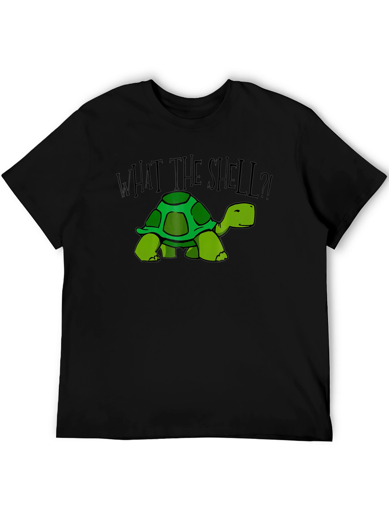 What the Shell? Turtle Graphic Tee - Black