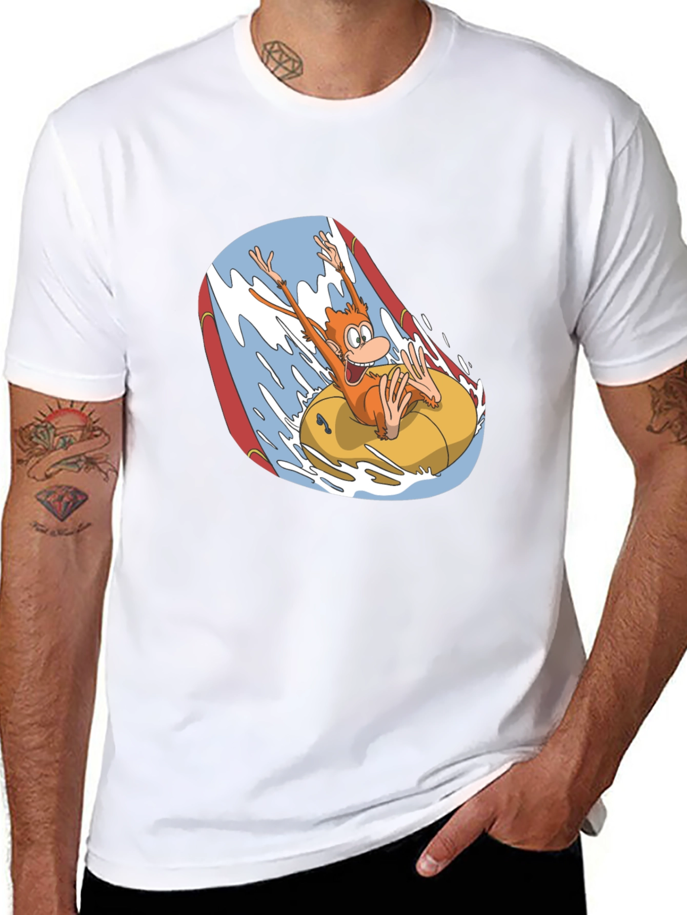 Monkey Water Ride Graphic T-Shirt
