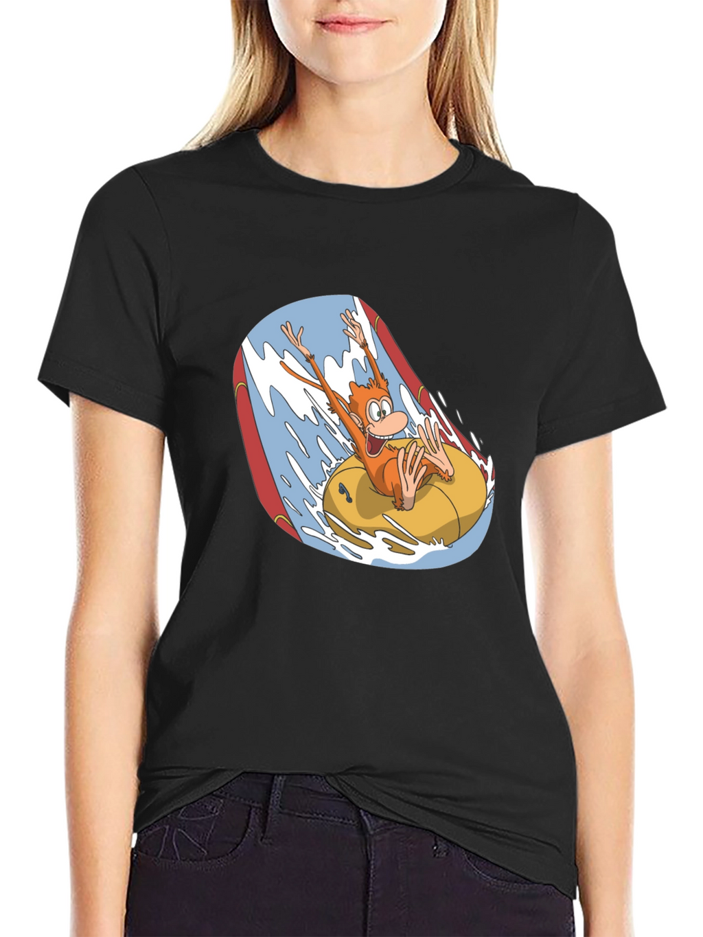 Monkey Water Ride Graphic T-Shirt