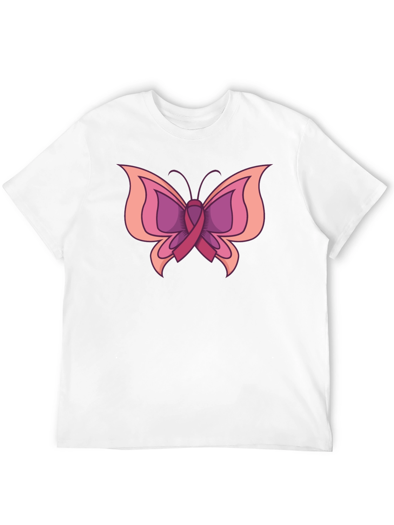 Butterfly Breast Cancer Awareness T-Shirt
