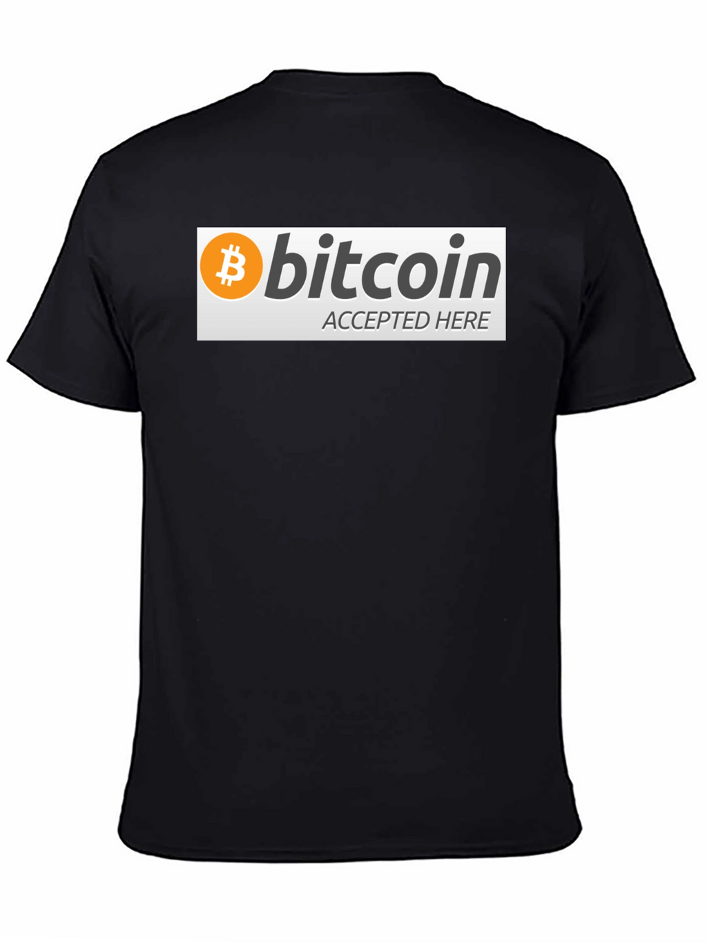 Bitcoin Accepted Here Graphic Tee - Crypto T-Shirt