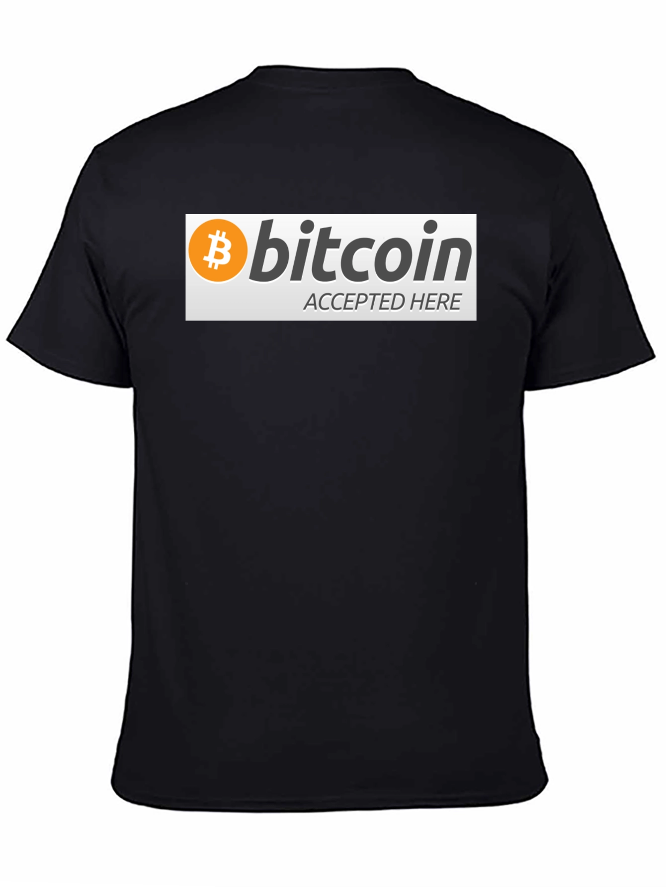 Bitcoin Accepted Here Graphic Tee - Crypto T-Shirt
