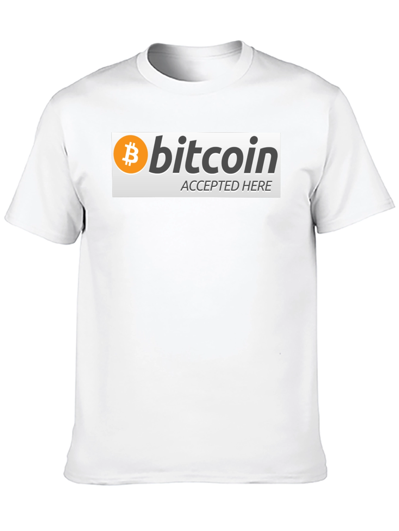 Bitcoin Accepted Here Graphic Tee - Crypto T-Shirt