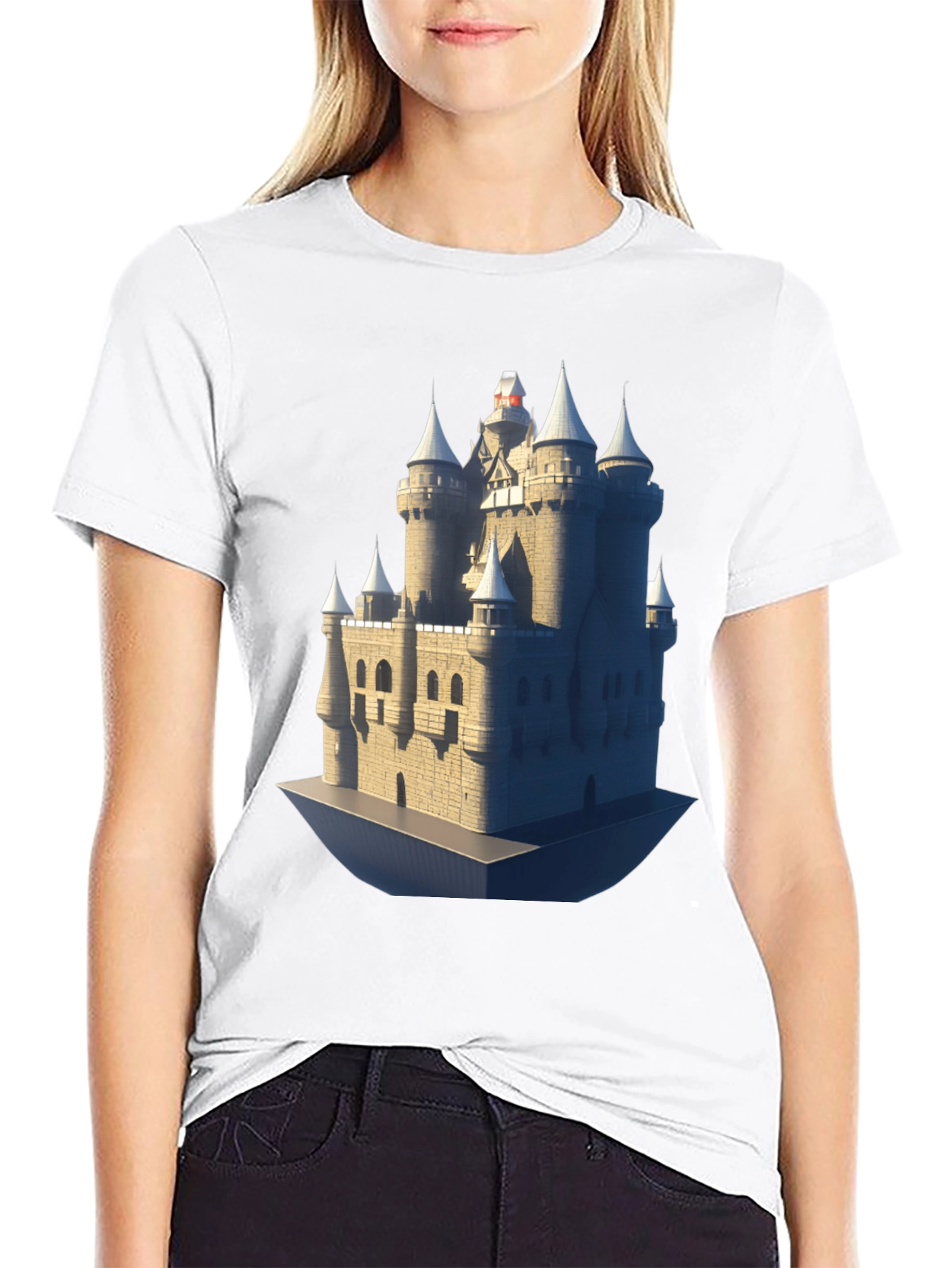 Castle Graphic Tee - Medieval Fortress T-Shirt