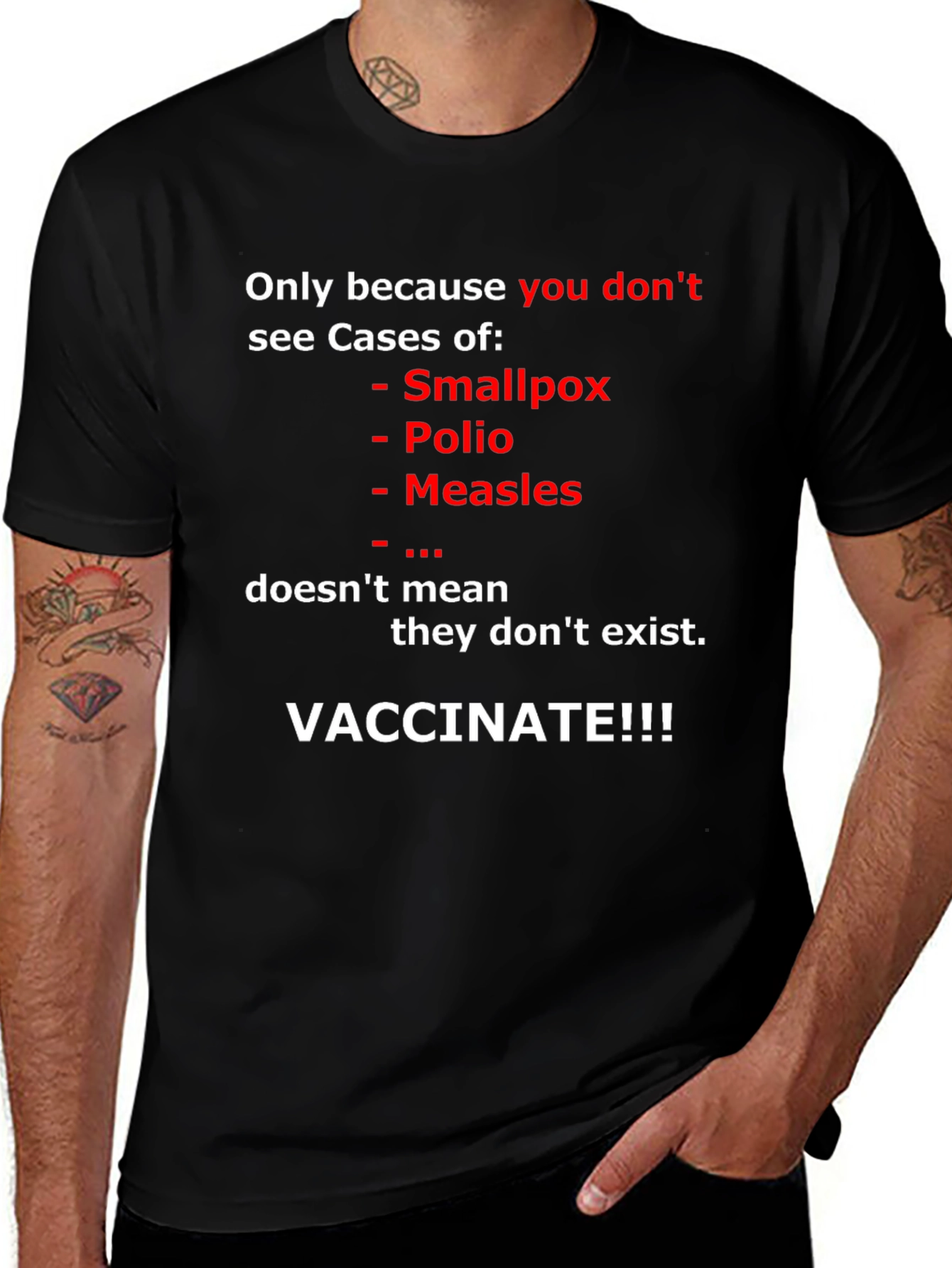 Vaccinate T-Shirt: Prevent Disease