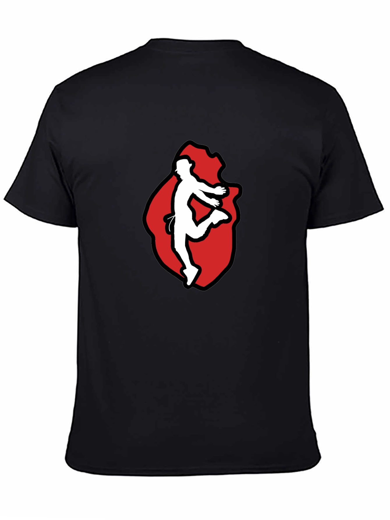 Black T-Shirt with Dancer Graphic