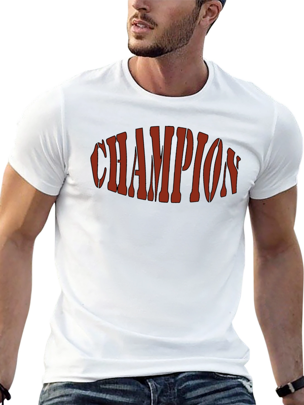 Champion Graphic Print Black T-Shirt