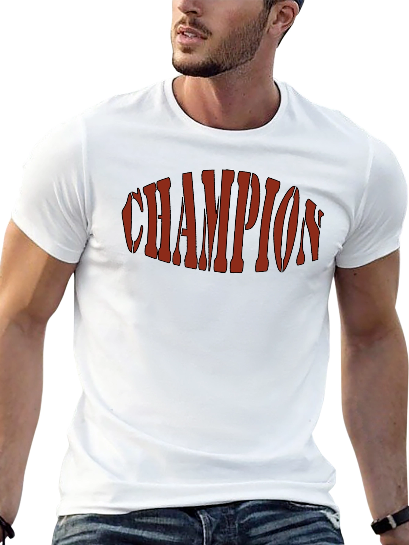 Champion Graphic Print Black T-Shirt