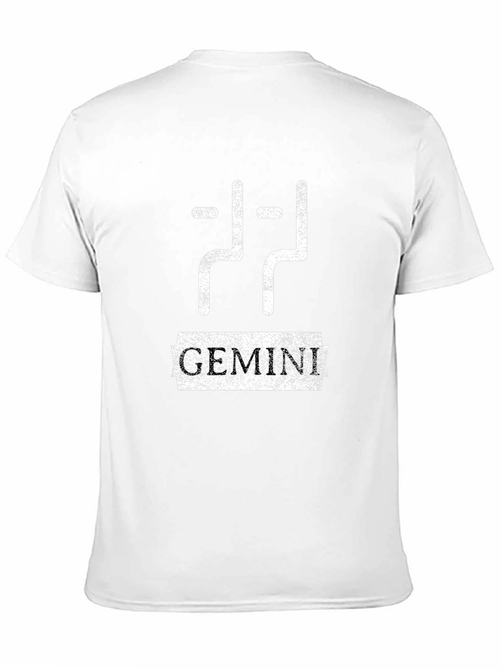 Gemini Zodiac Sign Black Graphic T-Shirt