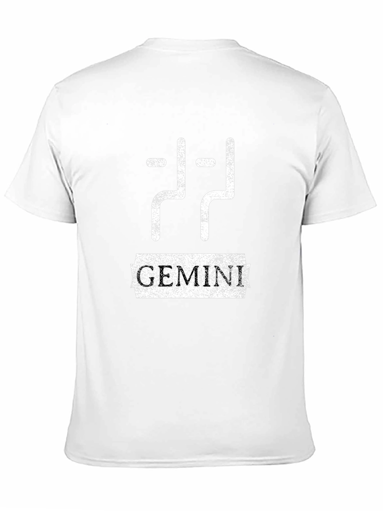 Gemini Zodiac Sign Black Graphic T-Shirt