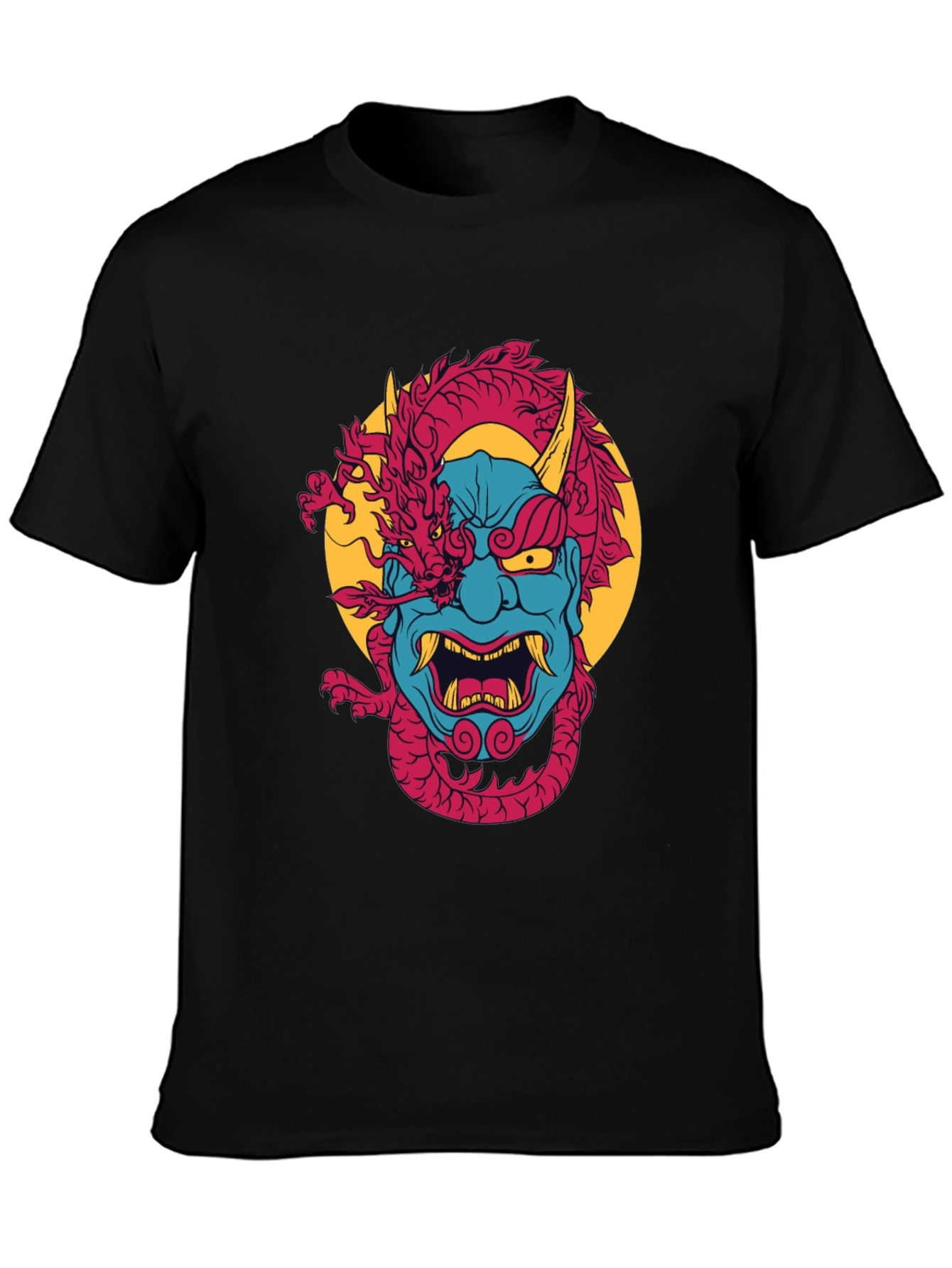 Dragon Oni Graphic Black T-Shirt