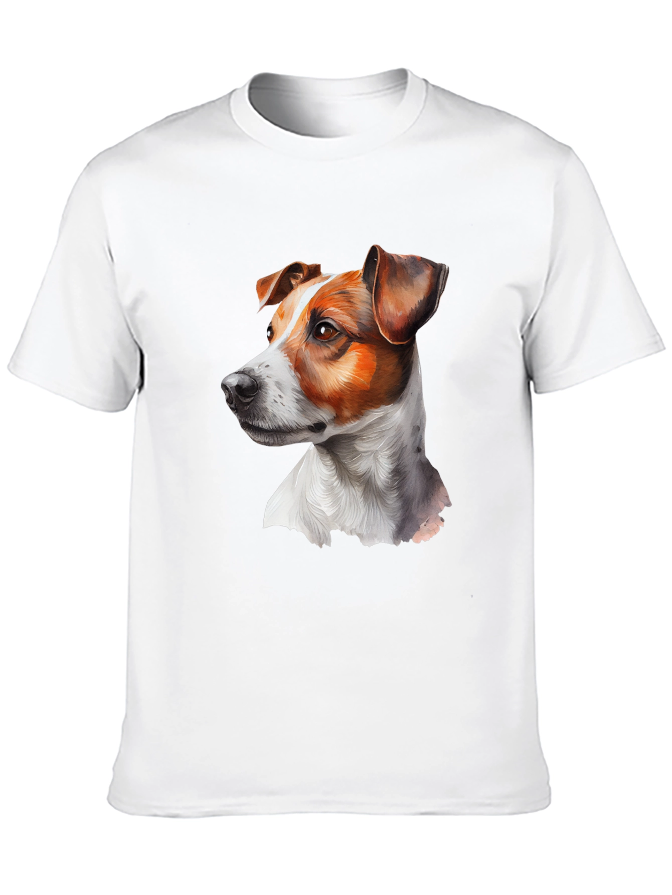 Dog Portrait Graphic Tee - Black