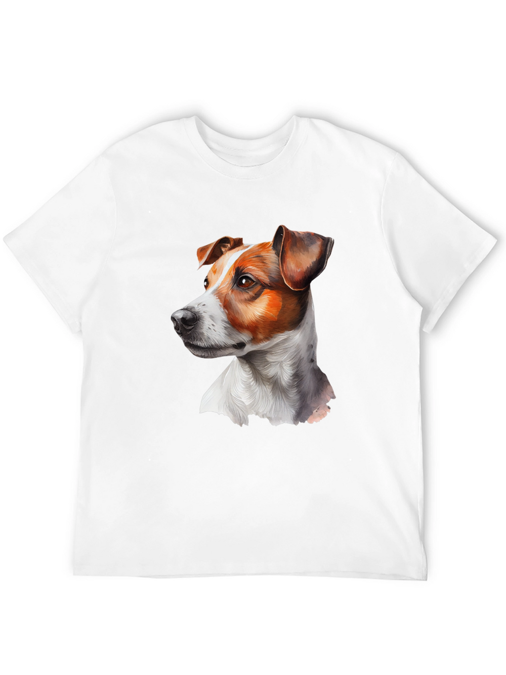 Dog Portrait Graphic Tee - Black