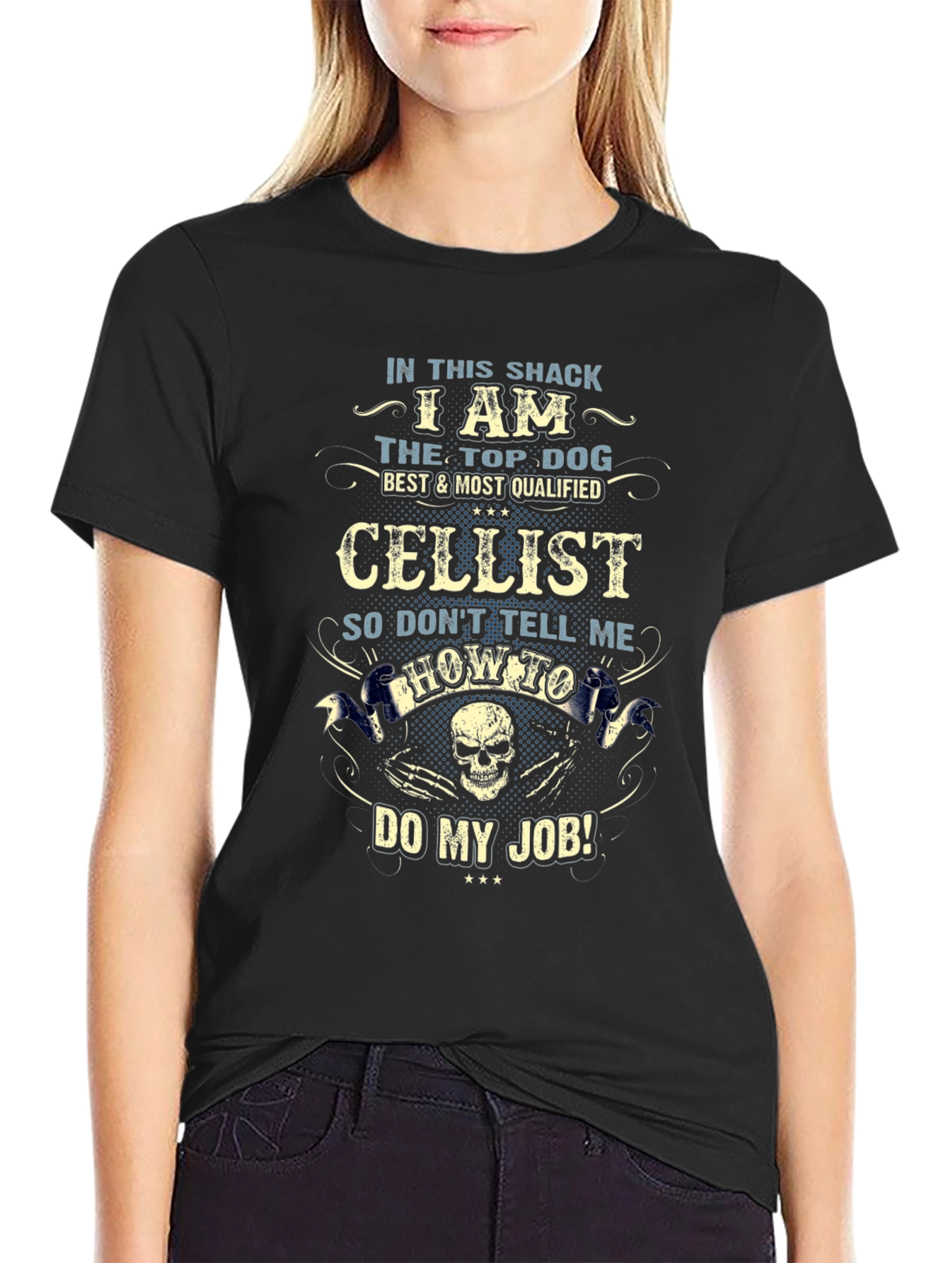 Cellist Top Dog Graphic T-Shirt