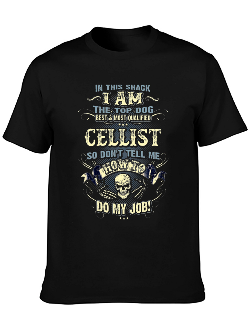 Cellist Top Dog Graphic T-Shirt