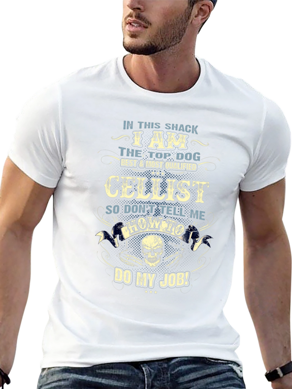 Cellist Top Dog Graphic T-Shirt