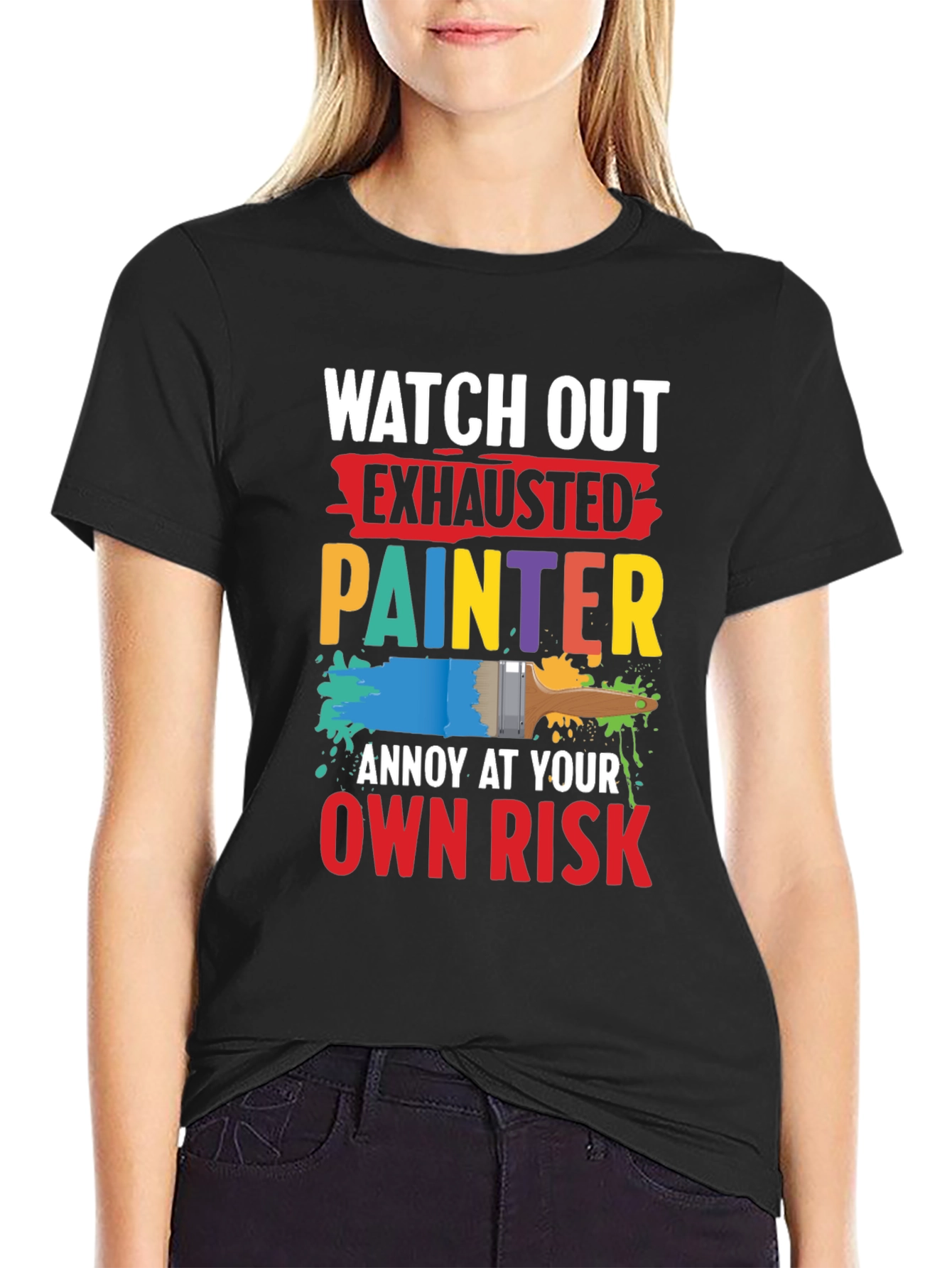 Exhausted Painter Graphic T-Shirt
