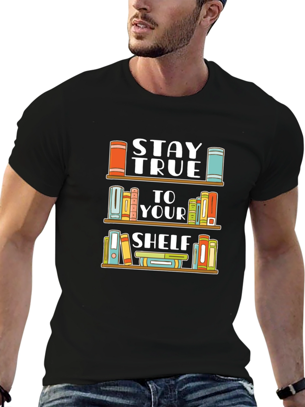 Stay True To Your Shelf Black T-Shirt