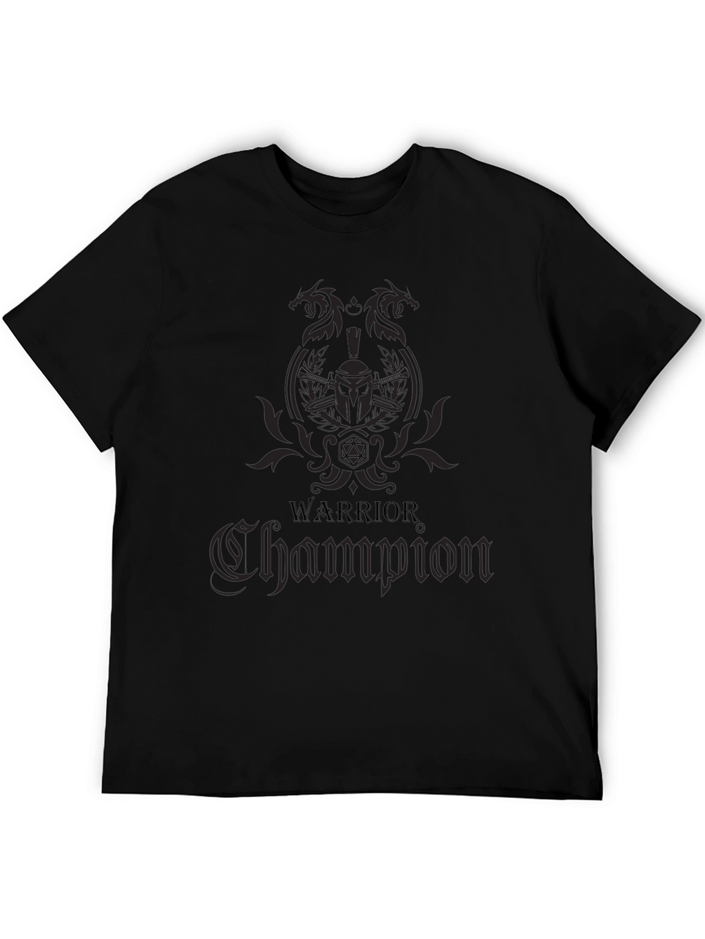 Warrior Champion Graphic T-Shirt - Black