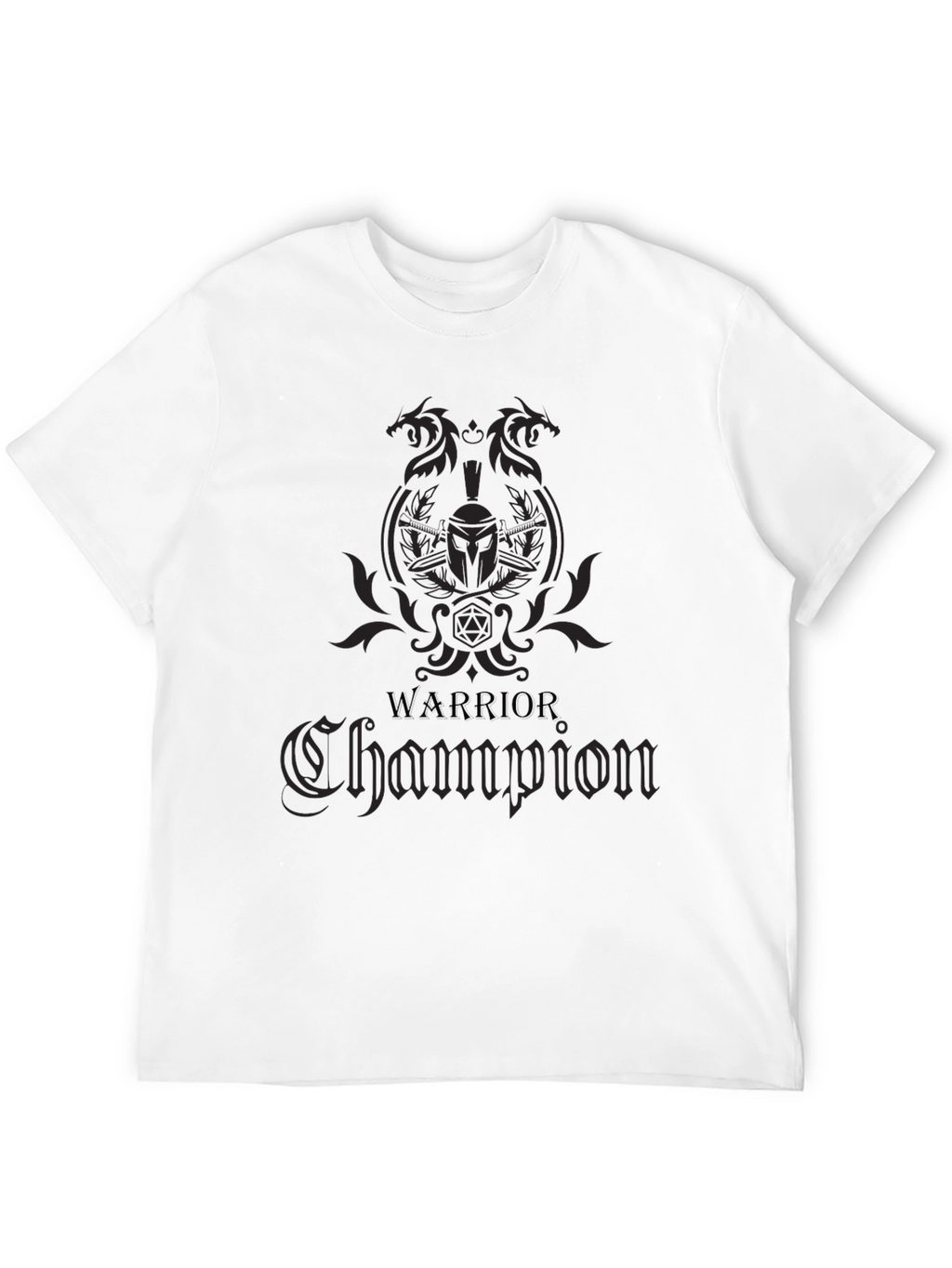 Warrior Champion Graphic T-Shirt - Black