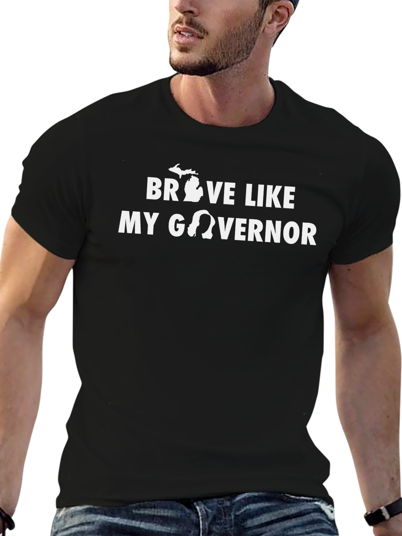 Brave Like My Governor T-Shirt - Black