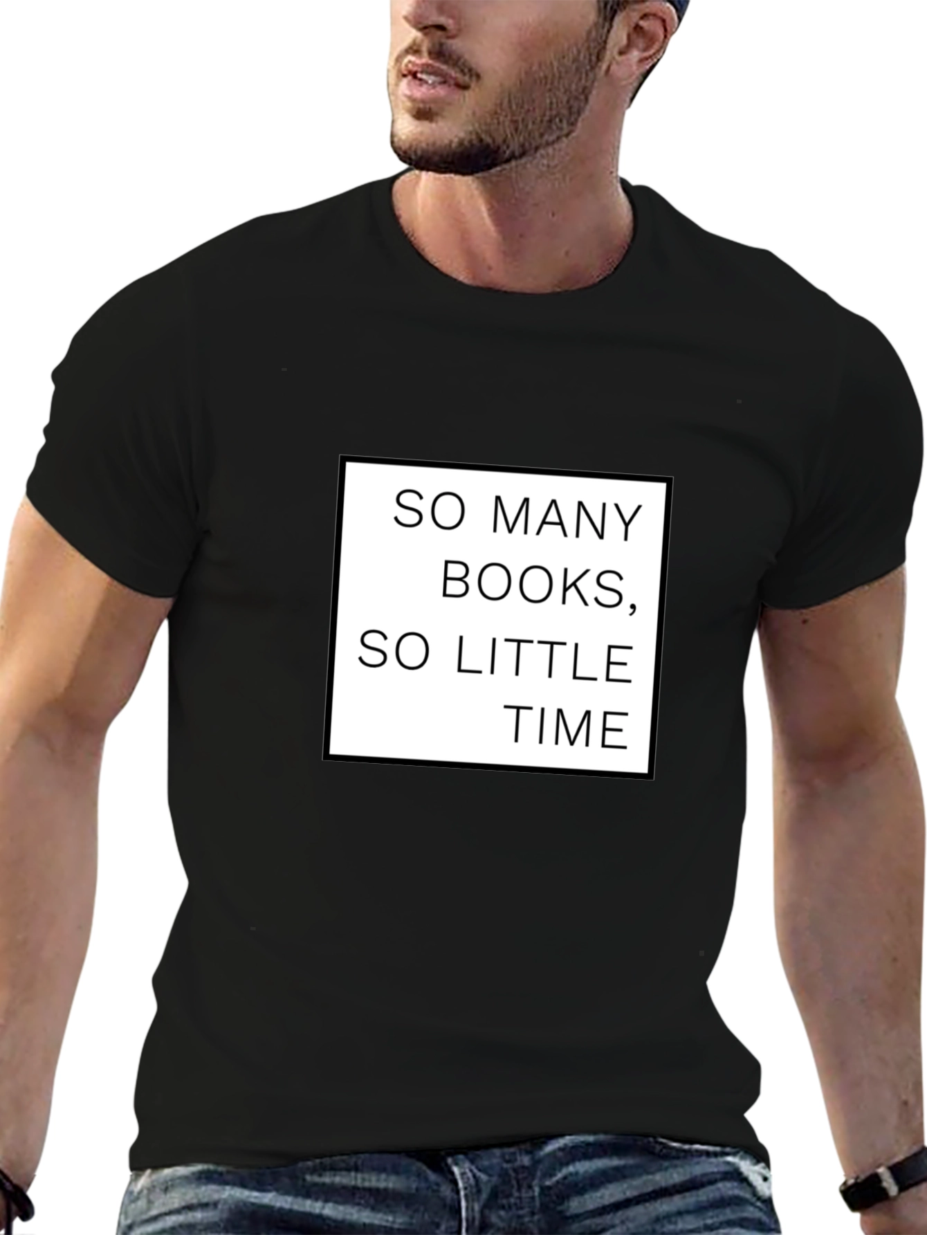 So Many Books So Little Time Black T-Shirt