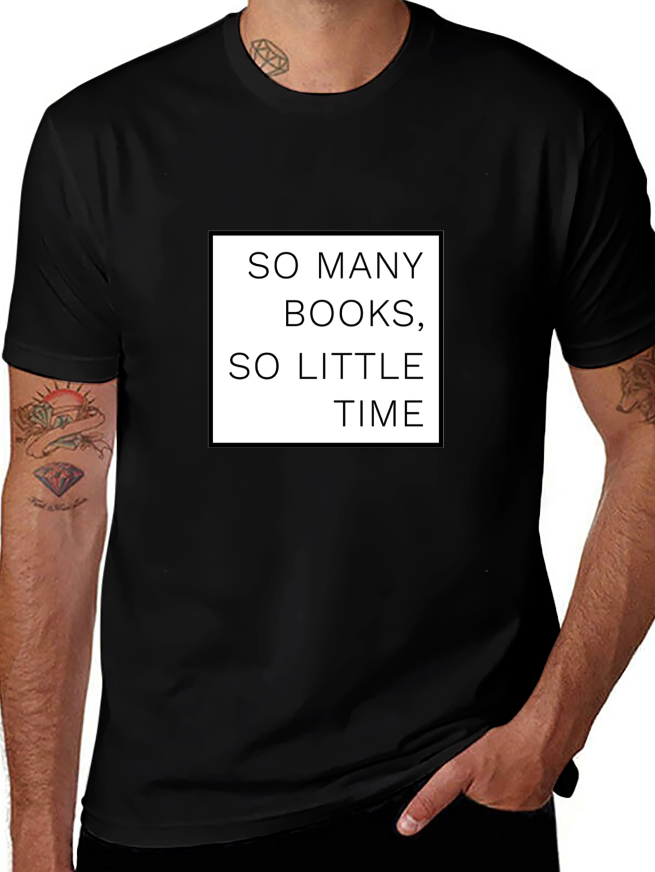 So Many Books So Little Time Black T-Shirt