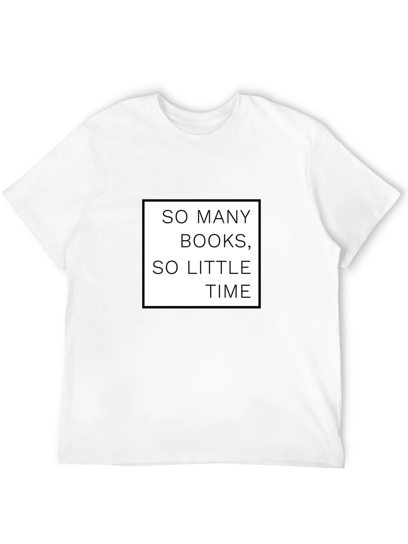 So Many Books So Little Time Black T-Shirt