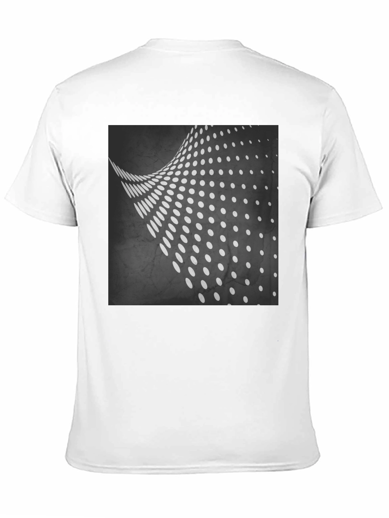 Abstract Dot Wave Black T-Shirt