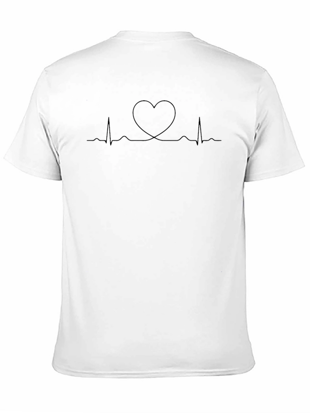 Heartbeat Love T-Shirt - Black