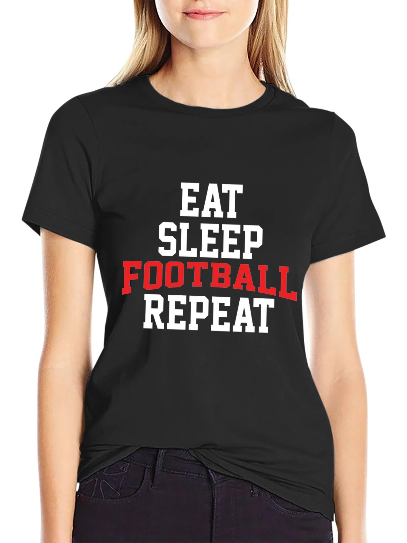 Eat Sleep Football Repeat T-Shirt
