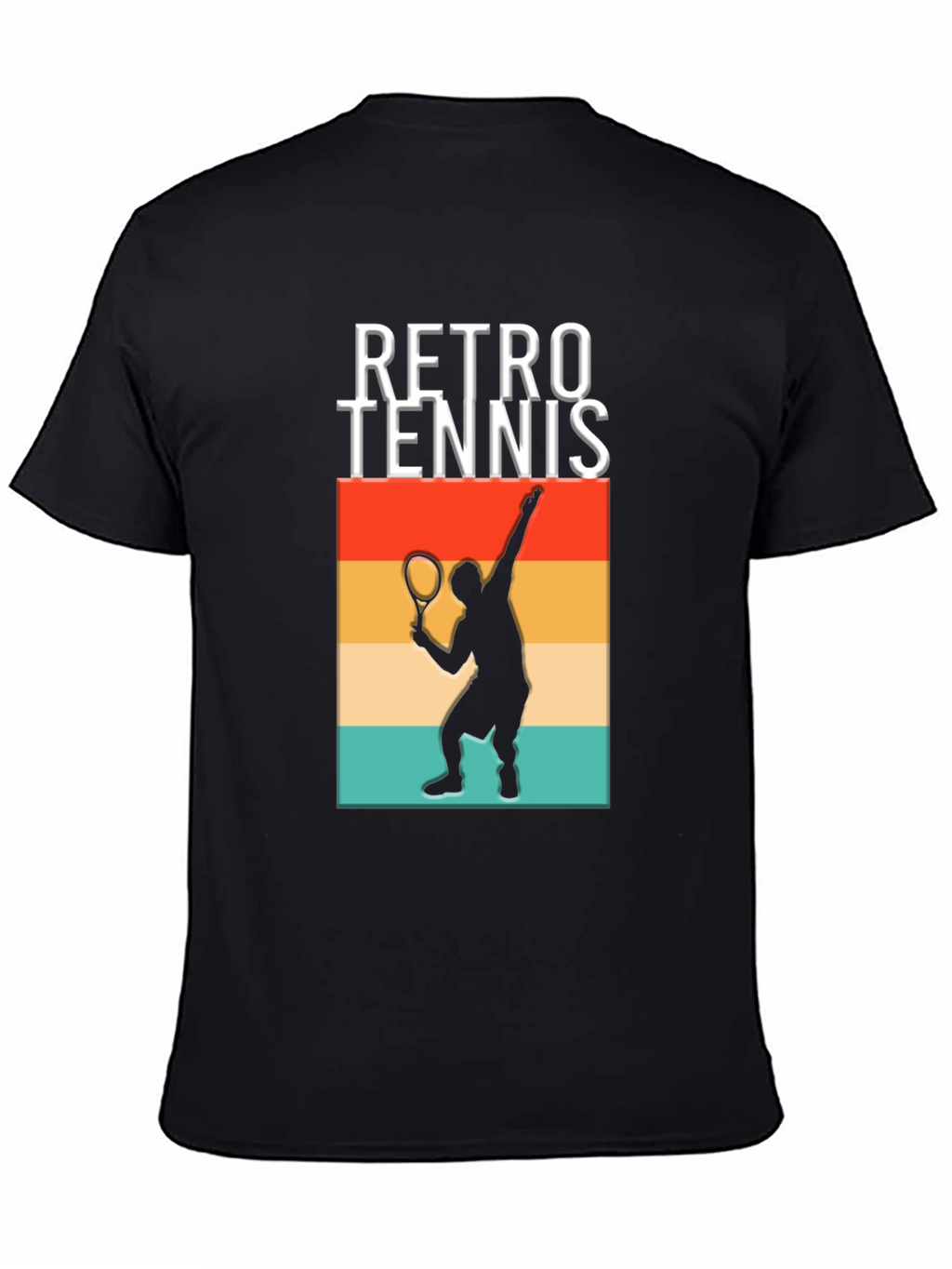 Retro Tennis Player Graphic T-Shirt