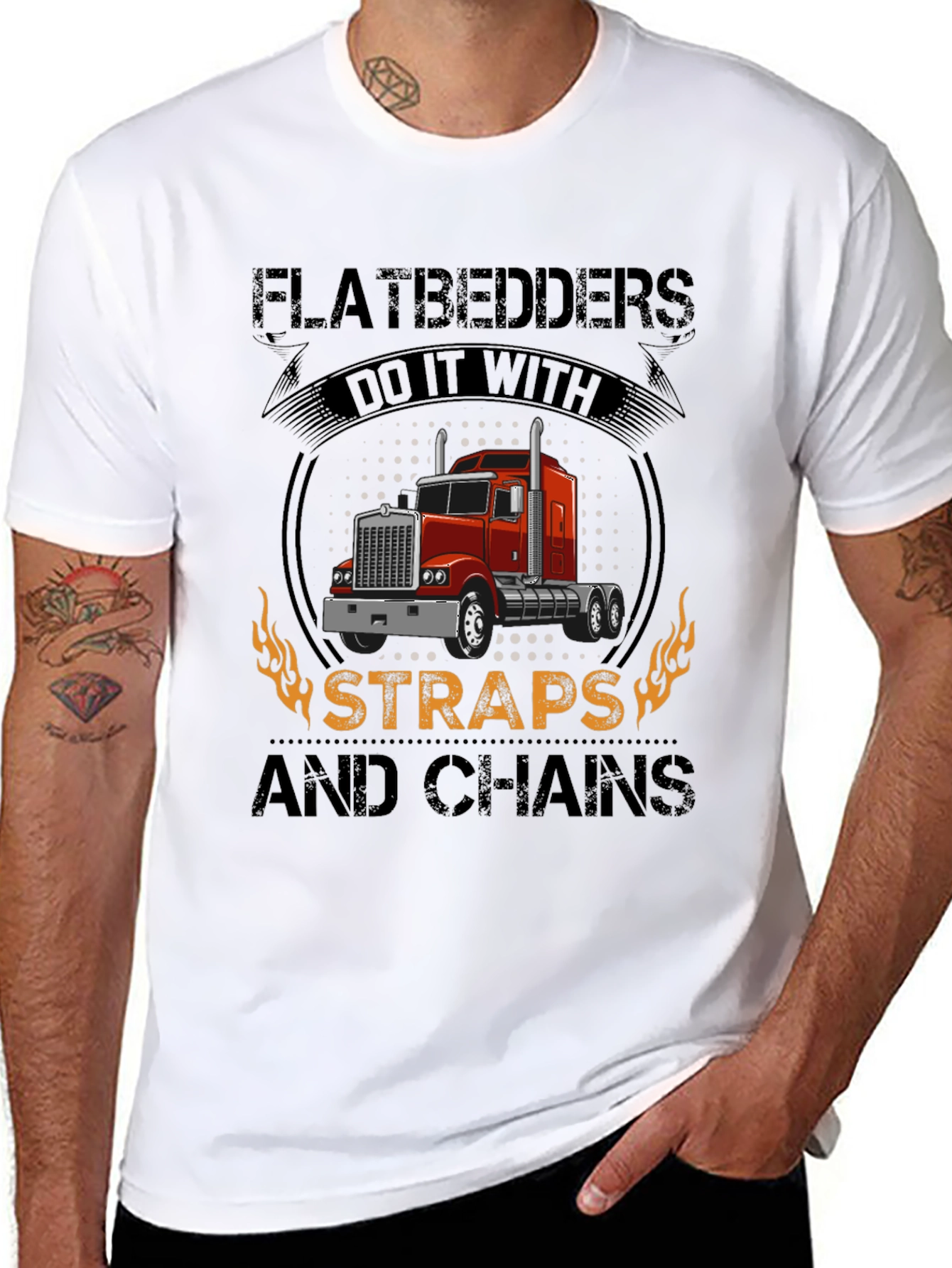Flatbedders Do It With Straps and Chains T-Shirt