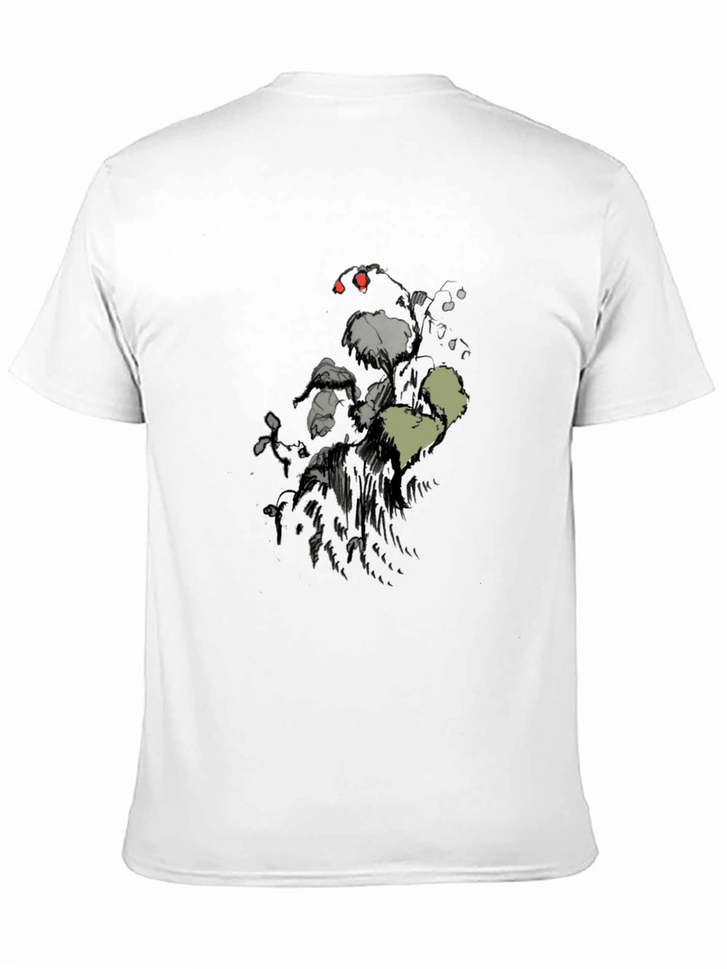 Mens Black Graphic Print Short Sleeve T-Shirt