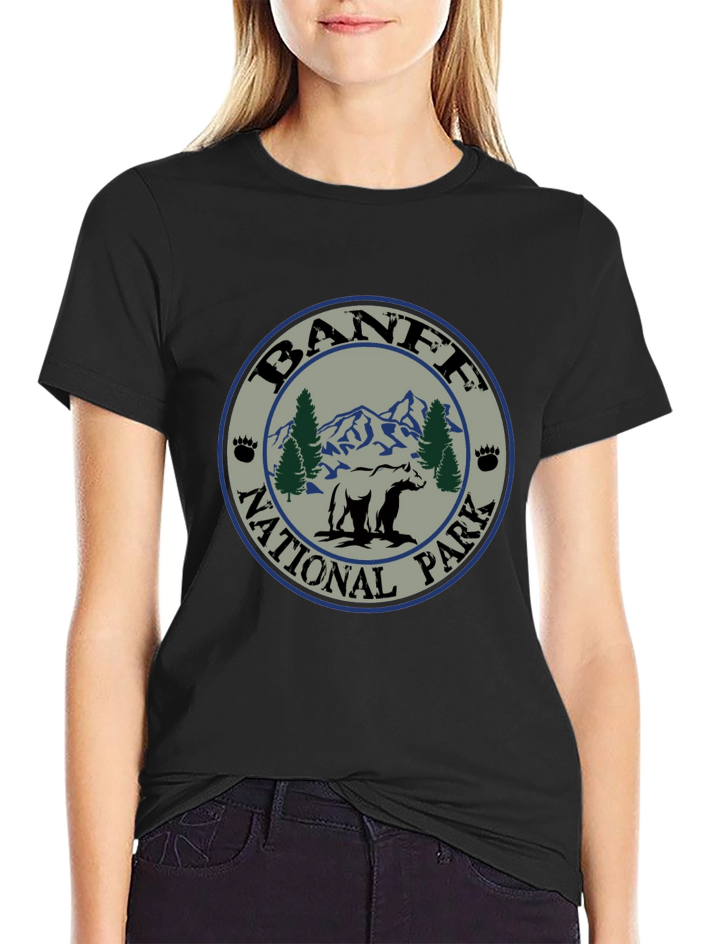 Banff National Park Bear T-Shirt - Nature Adventure Tee
