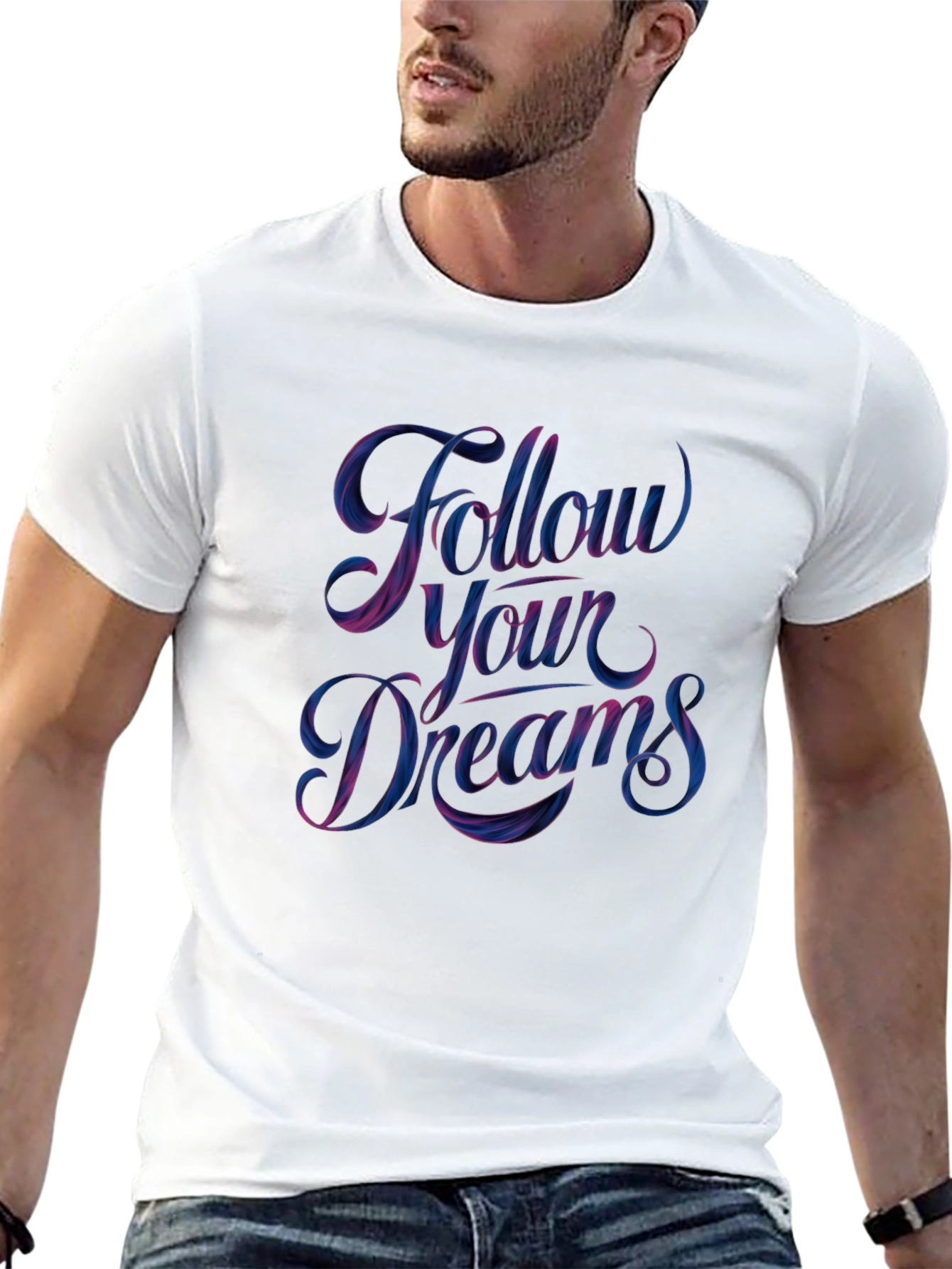 Follow Your Dreams Graphic Tee - Black