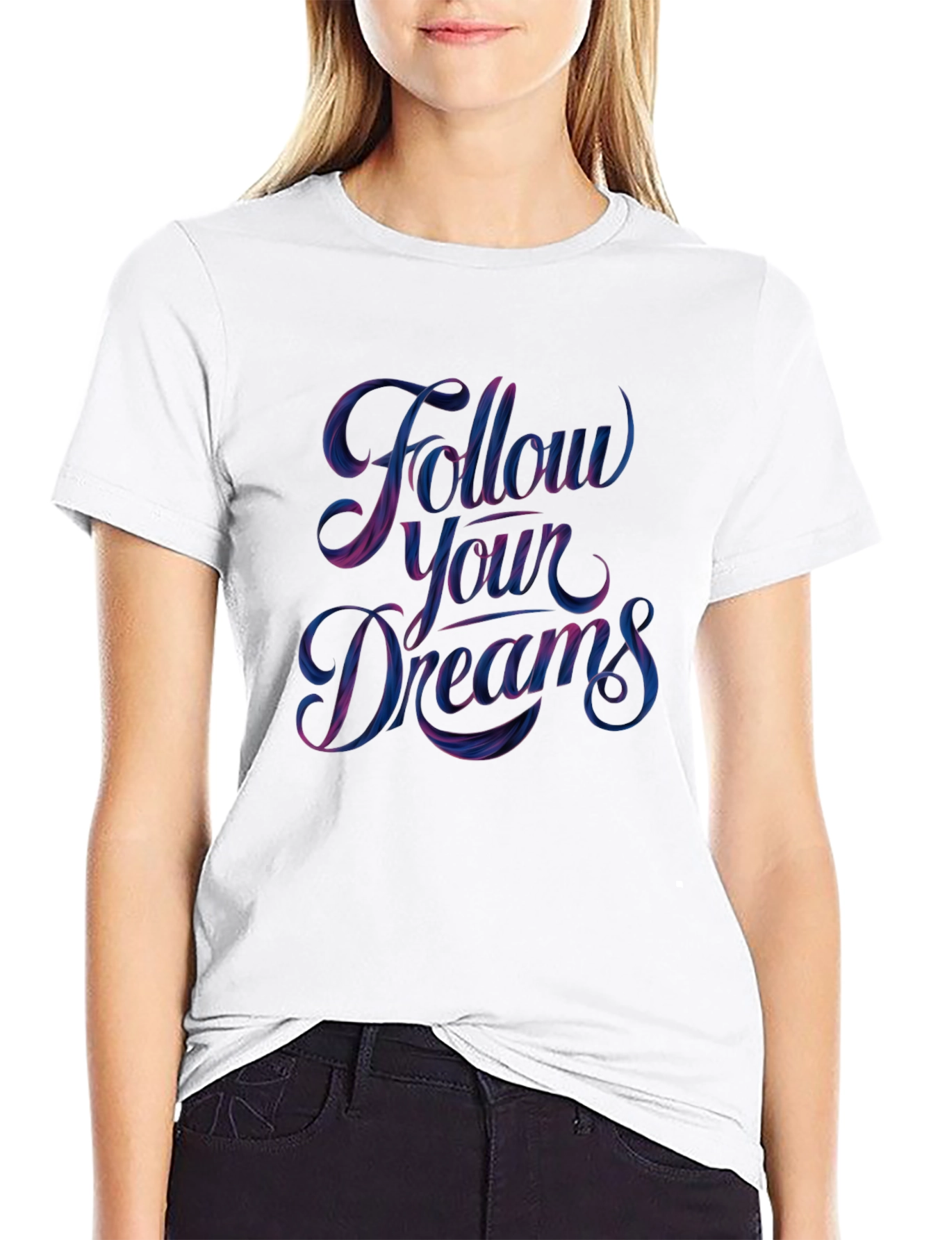 Follow Your Dreams Graphic Tee - Black