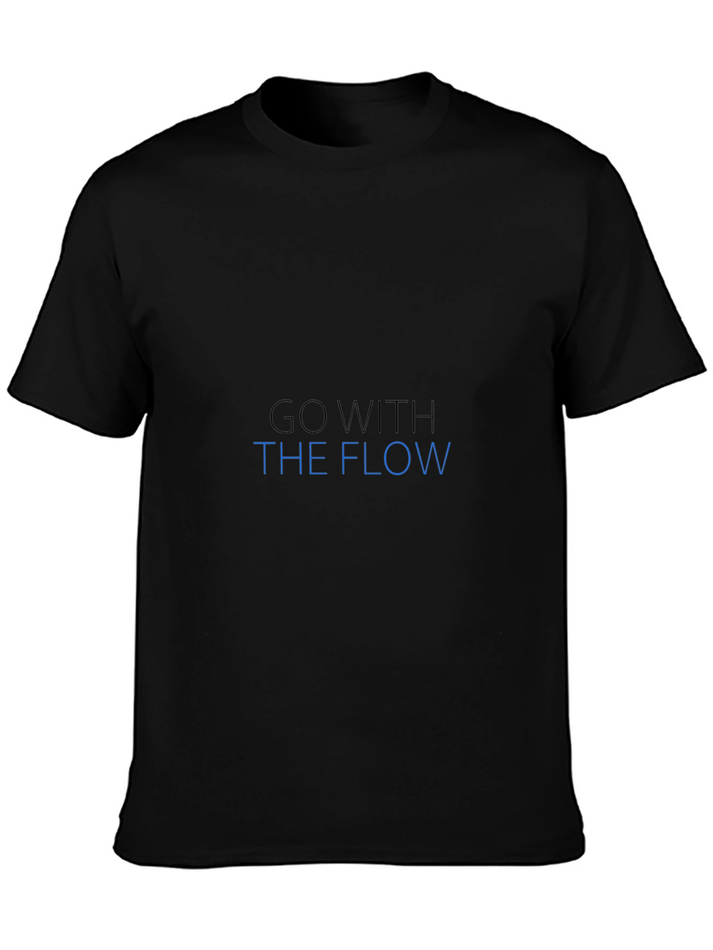 Go With The Flow Black T-Shirt