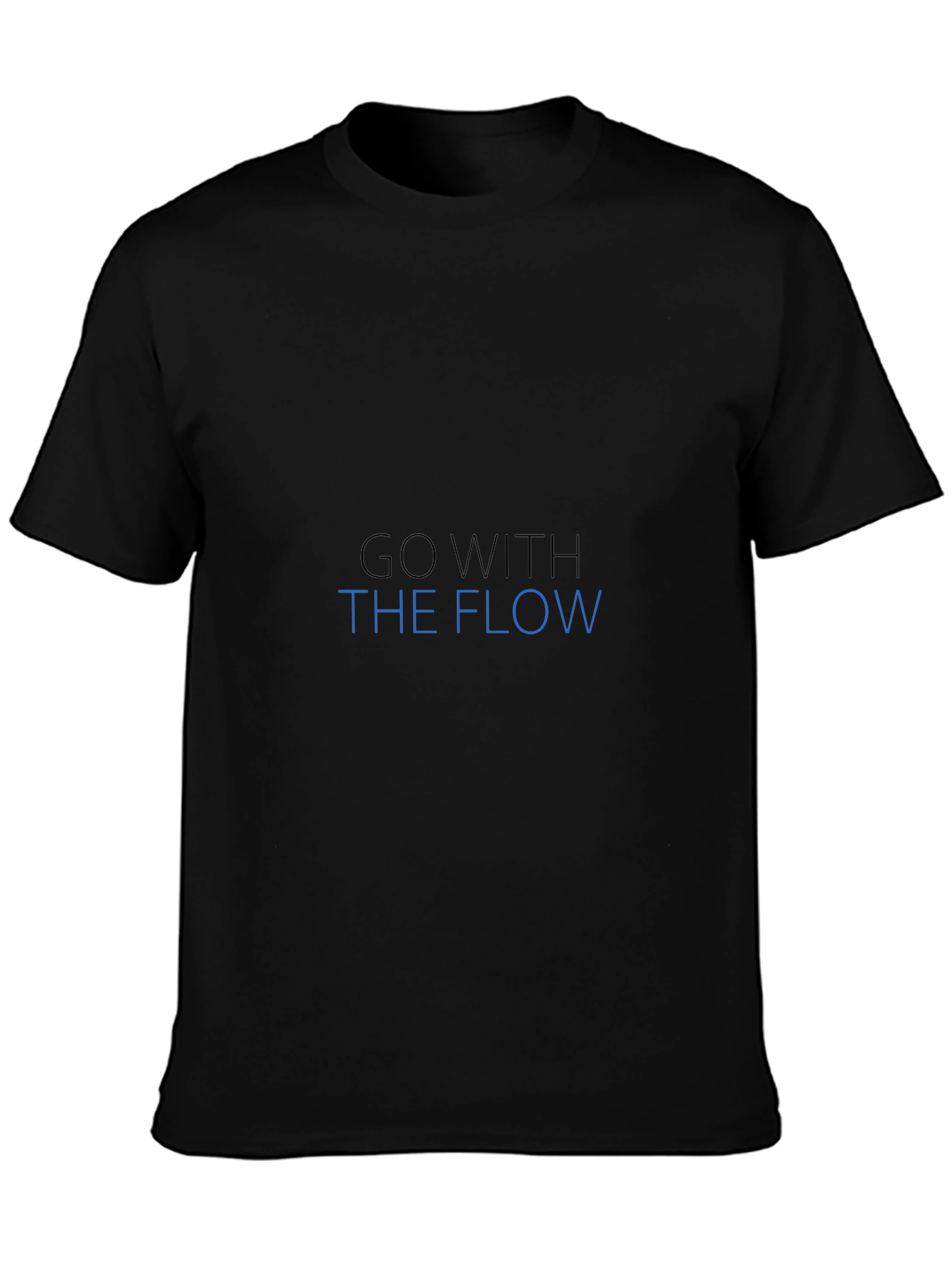 Go With The Flow Black T-Shirt