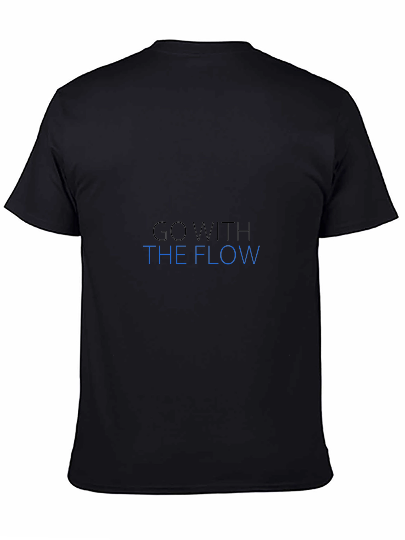 Go With The Flow Black T-Shirt