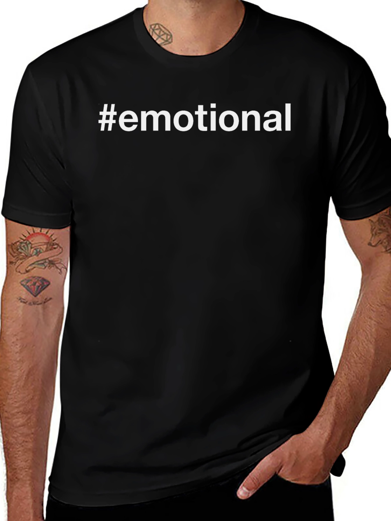 Emotional Hashtag Graphic Tee